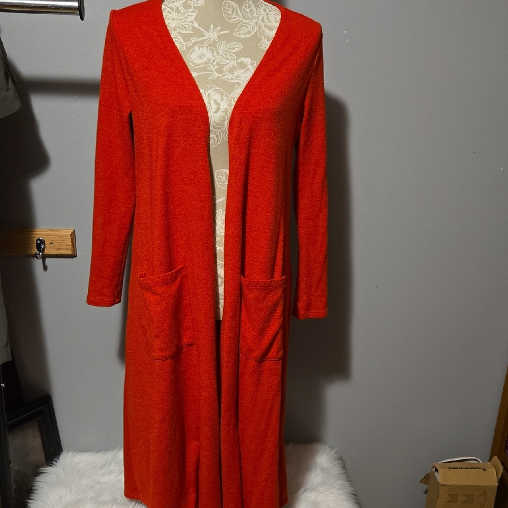 LuLaRoe Bold Red Cardigan